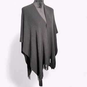 Loft Black knit shoulder wrap